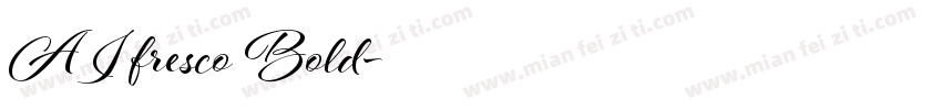 AI fresco Bold字体转换